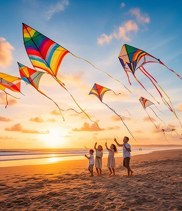Seasonal Holiday Kite Fly